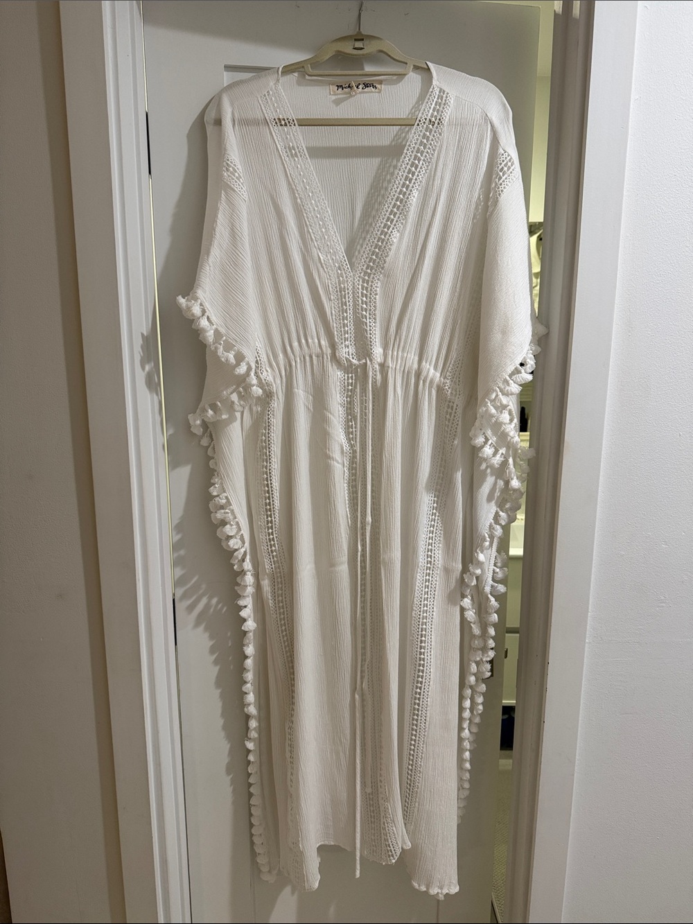 Michael Stars Farrah Caftan White Maxi Cover-Up